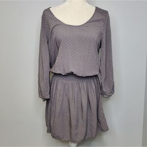 SOFT JOIE dress‎ Zandi gray star moon print drop waist rayon M